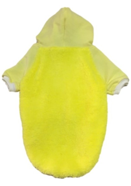 Welsoft Fosforlu Sarı Kapüşonlu Kedi Köpek Kıyafeti Elbisesi fiyatları
