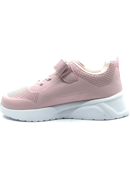 Zila Pembe Cırtlı Hafif Taban Kız Çocuk Spor Ayakkabı