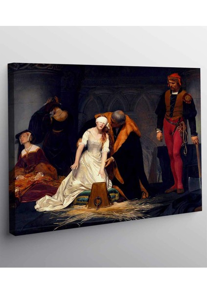 Paul Delaroche Lady Jane Grey'in Idamı Kanvas Tablo