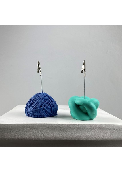 Gri Mavi Top Yumak ve Buz Yeşili Düğüm Not Tutucu 2'li Set fiyatları