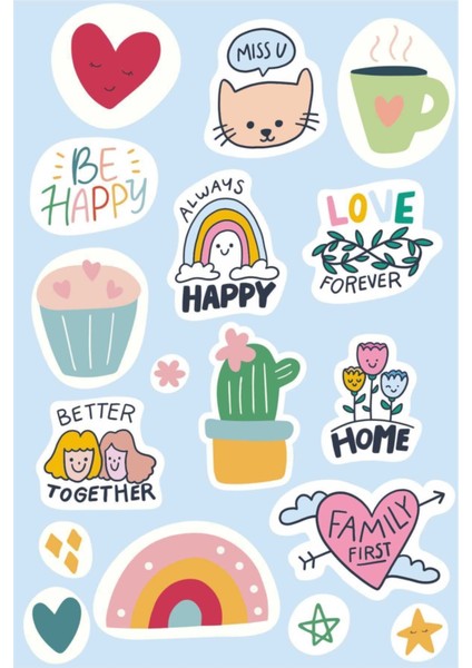 Mavi Telefon Tablet Stickerı