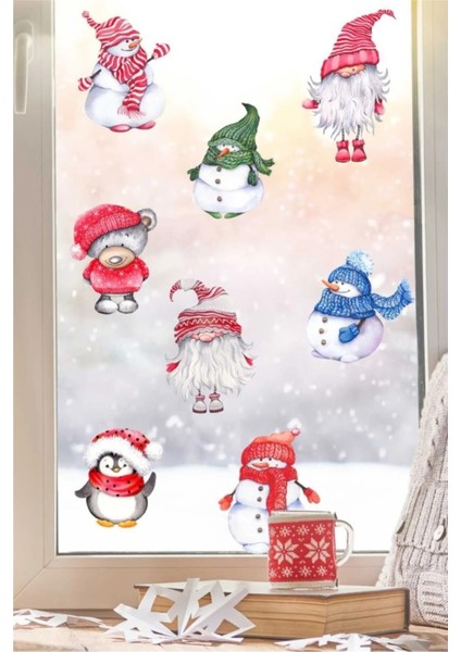 Yılbaşı Temalı Mini Set Sticker