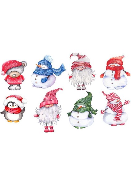 Yılbaşı Temalı Mini Set Sticker