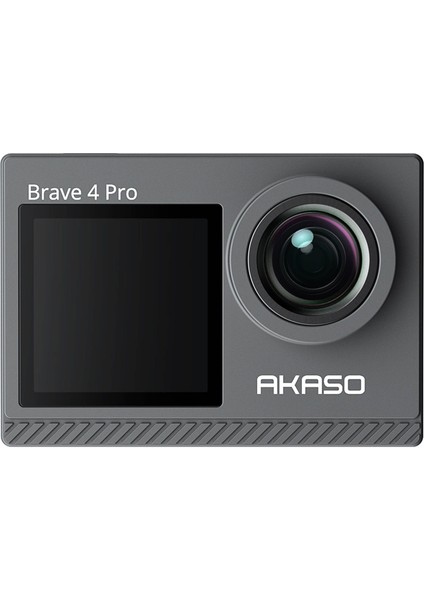 Brave 4 Pro Dual Screens 4K 30FPS Wi-Fi Aksiyon Kamera ve Aksesuar Seti (Akaso Türkiye 2 Yıl Garantili)