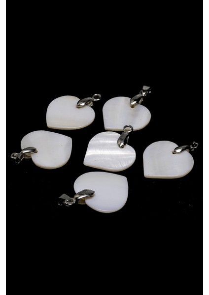 Sertifikalı Kalp Kesim Doğal Sedef Taşı Kolye fiyatları