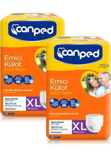 Emici Külot Ekstra Büyük Xl 30'lu - 2 Paket Hasta Bezi