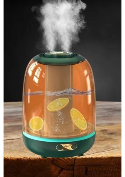 Hava Nemlendirici Ultrasonik Difüzör 3 Litre Çift Çıkışlı Buhar Makinesi Çift Püskürtme