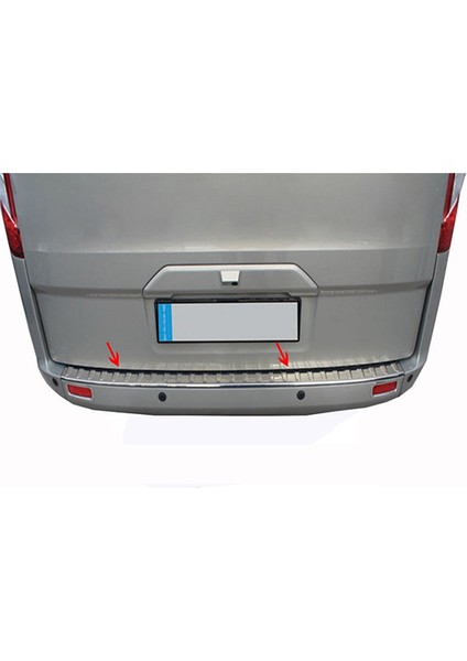 Ford Tourneo Custom Uyumlu Arka Tampon Eşiği Paslanmaz Çelik (Taşlı) 2012+ fiyatları
