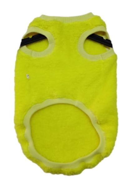 Welsoft Fosforlu Sarı Kolsuz Kedi Köpek Kıyafeti Elbisesi