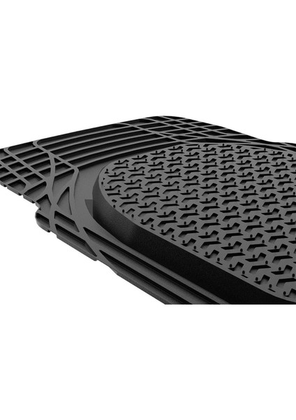 Renault Captur 3D Havuzlu Sahler Universal Paspas Mat Siyah