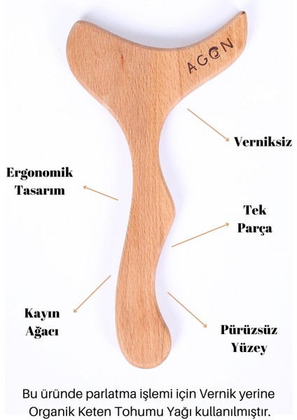 Saplı Ahşap Masaj Aleti