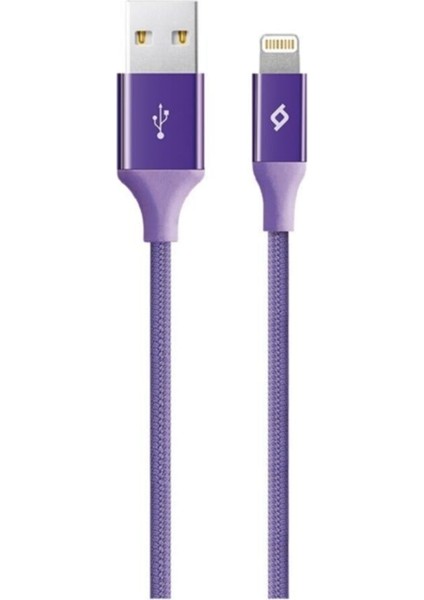 Alumicable Iphone Uyumlu Mor USB 2DK16MR