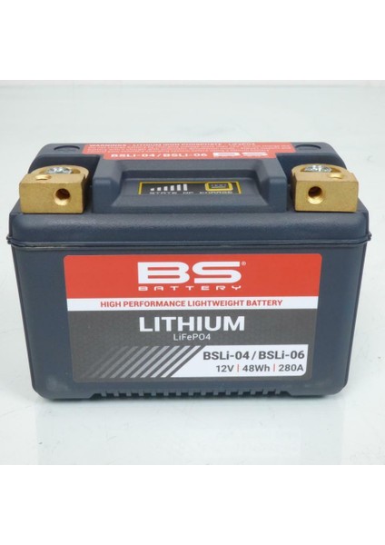 BS Battery Bs Bsli-04/06 2012-2016 Aprilia Srv 850 I.e. Abs Uyumlu Akü Lityum Akü