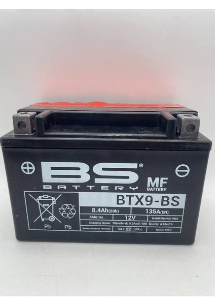 Btx9- 2014-2022 Bajaj Pulsar Rs 200 Uyumlu Akü Sulu Akü