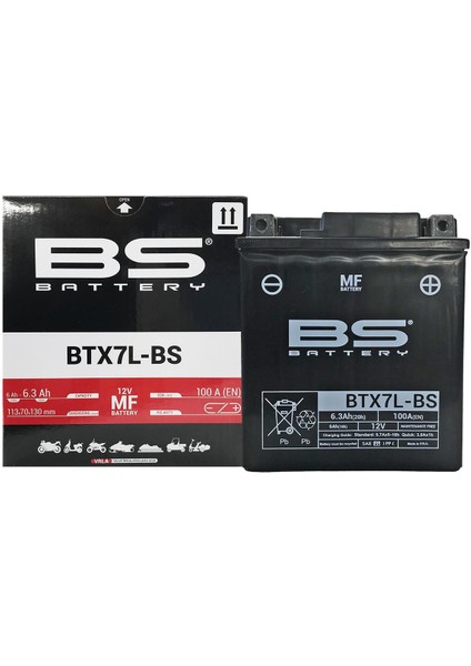 BTX7L- 2018-2019 Benelli Bn 125 Uyumlu Akü Sulu Akü