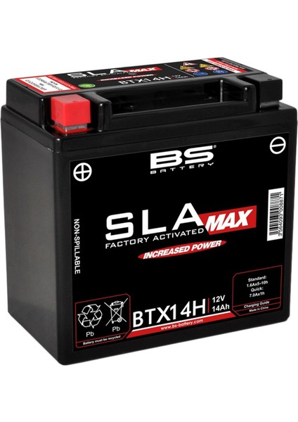 BS Battery Bs BTX14H Sla Max 2016-2020 Bmw C 650 Sport Uyumlu Akü Jel Akü