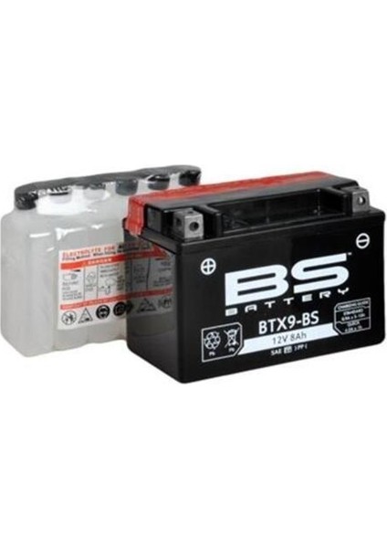 BS Battery Bs Btx9-Bs 2017-2021 Benelli Trk 502 x Uyumlu Akü Sulu Akü