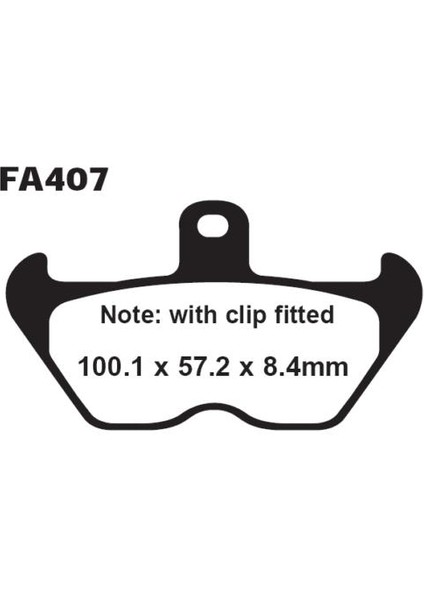 FA407HH 1997-2000 Bmw K 1200 Lt Uyumlu Ön Fren Balatası Sinterli Balata