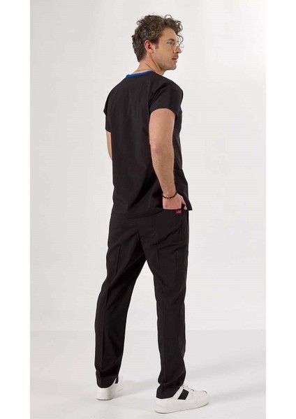 Siyah U-Flex Likralı Cerrahi Takım 2xl