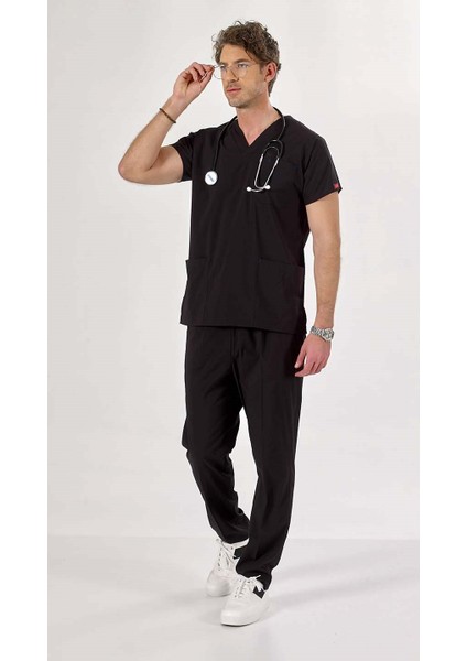 Siyah U-Flex Likralı Cerrahi Takım 2xl fiyatları