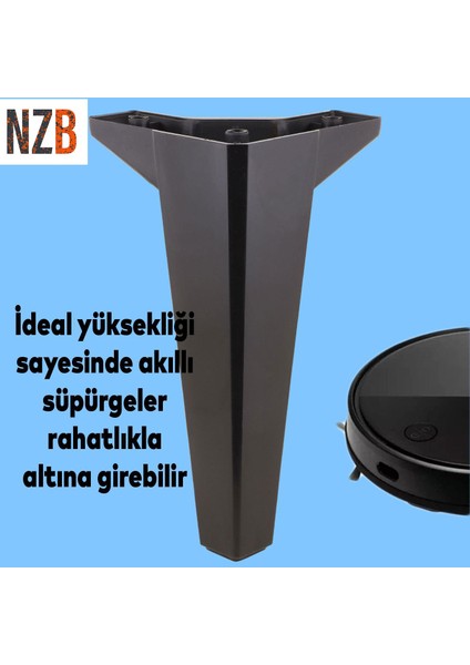 Lüks Mobilya Kanepe Sehpa Tv Ünitesi Koltuk Ayağı 18 cm Siyah Baza Ayak modelleri