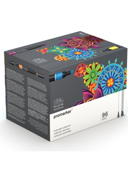 : Promarker Büyük Karışık Masaüstü Standlı Set : 96 Renk