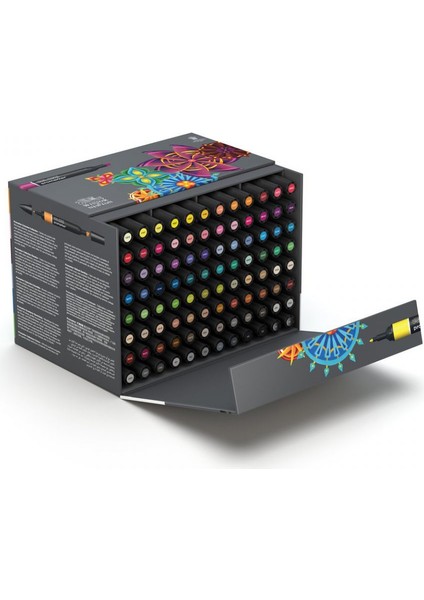 : Promarker Büyük Karışık Masaüstü Standlı Set : 96 Renk fiyatları