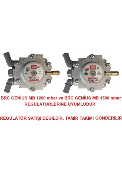 Brc Regülatör Tamir Takımı Kırmızı (Genius MB 1200 - 1500 Uyumlu)