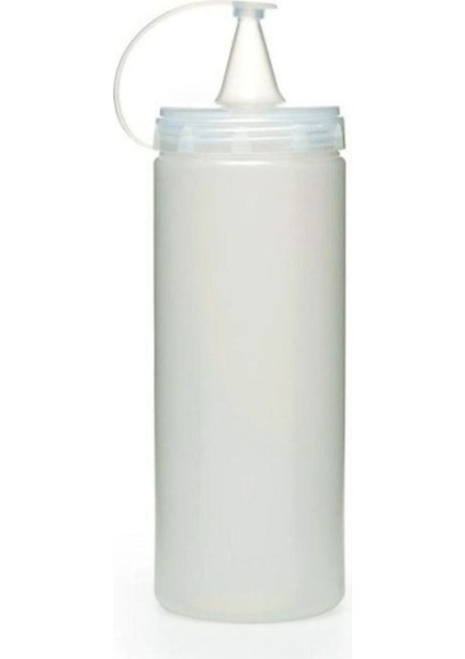 Şeffaf Kapaklı Sızdırmaz Yağlık Sosluk Şişesi Plastik Yağdanlık 400 Ml. AP-9028
