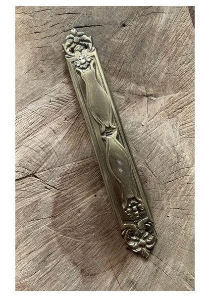 Dekoratif Pirinç Antik Sarı Kapı Kulpu Kapı Çekme Kolu 34CM