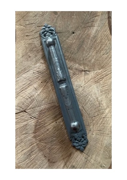 Dekoratif Pirinç Oksit Siyah Ahşap Kapı Kulpu Kapı Çekme Kolu 36CM