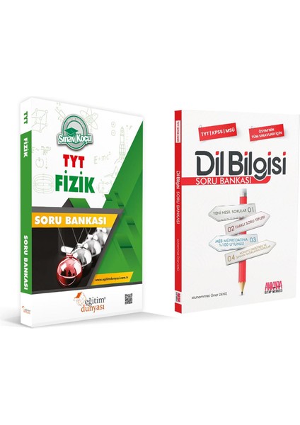 Sınav Koçu TYT Fizik ve Dil Bilgisi Soru Bankası Seti 2 Kitap