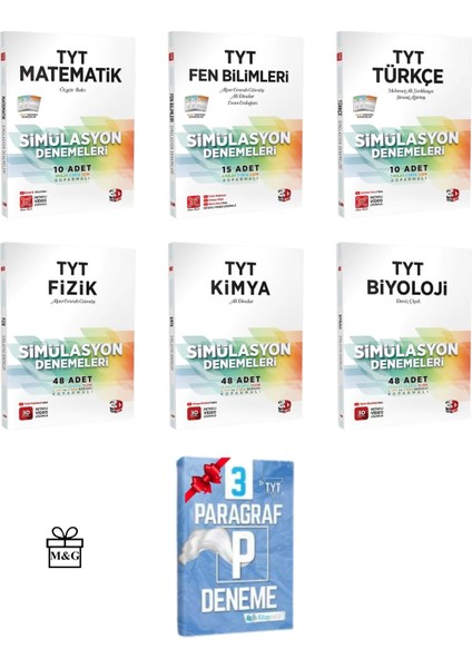 TYT Matematik Fen Türkçe Fizik Kimya ve Biyoloji Simülasyon Deneme