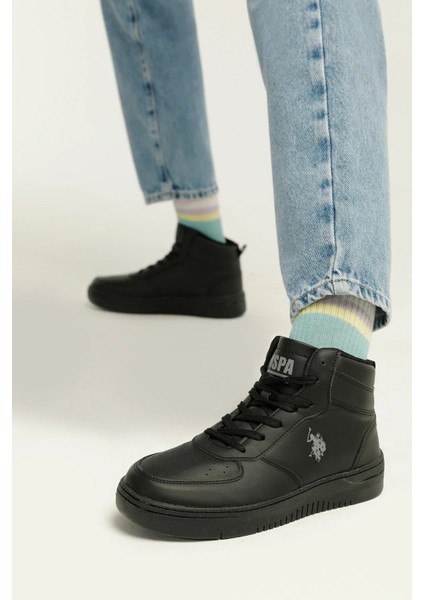 Aristo Wmn Siyah Kadın High Sneaker Spor Ayakkabı