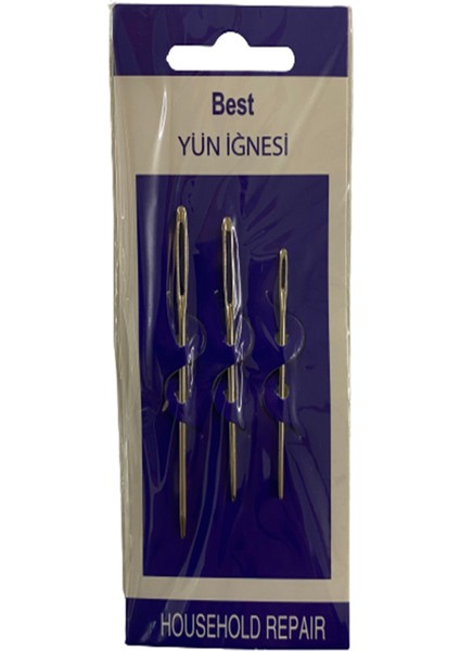 Best Yün Iğnesi 3 Adetli Set