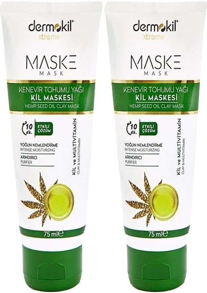 Dermokıl Kenevır Tohumu Yagı Kıl Maskesı-75 ml x 2 Adet