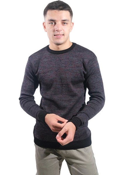 Erkek O Yaka Siyah KAZAK-2253