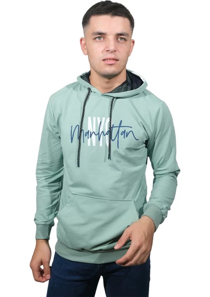 Erkek Nyc Mint Kapüşonlu SWEATSHIRT-227