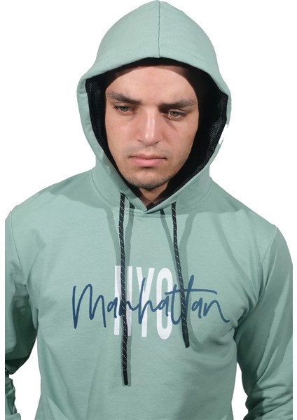 Erkek Nyc Mint Kapüşonlu SWEATSHIRT-227 fiyatları
