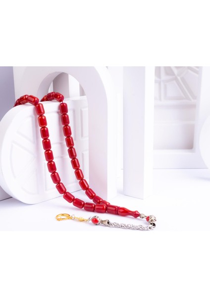 Kapsül Kesim Sıkma Kehribar Tesbih -Z3267 fiyatları