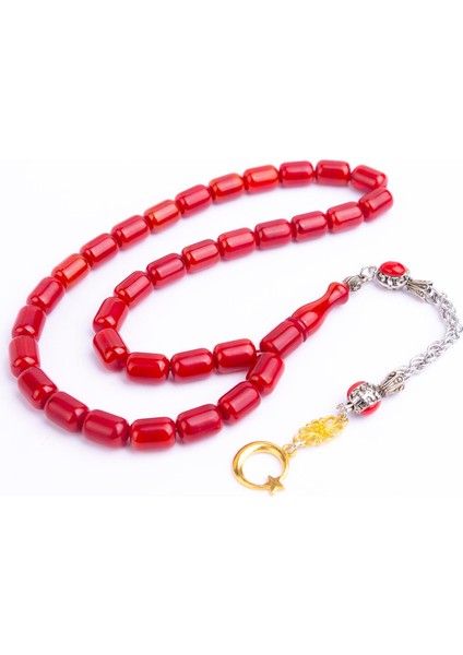 Kapsül Kesim Sıkma Kehribar Tesbih -Z3267 fırsatları