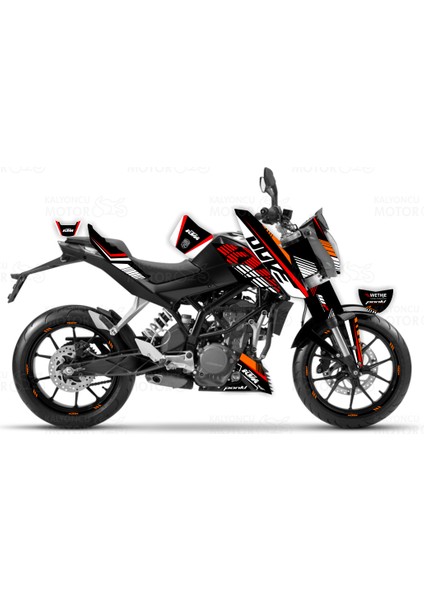 Ktm Duke 125 Raceline Design Sticker Set (2011-16)