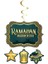 Ramazan Temalı 4 Parça Karton Malzeme Ramadan Kareem Yazılı Tavan Süsü 1