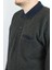 Giyim Erkek Polo Yaka Cepli Regular Kalıp Selanik Örgü Haki Sweatshirt SLN100 3