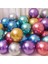 Krom 10 Adet Balon Mirror Balon Parlak Balon Ayna Balon Gold Gümüş Mor Kırmızı Siyah Yeşil Bakır Rosegold Pembe Mavi 1