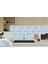 Kendinden Yapışkanlı Mavi Kabuki Desenli Pvc Karo 30X30 cm (56 Adet) 5m2 5