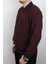 Giyim Erkek Polo Yaka Cepli Regular Kalıp Selanik Örgü Bordo Sweatshirt SLN100 3