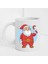 Yılbaşına Özel Noel Baba Figürlü Beyaz Baskılı Kupa/bardak 1