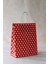 Kağıt Çanta Kırmızı Beyaz PUANTIYELI18X8X24 cm /hediye Poşeti 5'li 1
