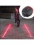 Çok Fonksiyonlu Pilli Bisiklet LED Lazer Işığı Arka Stop Lambası 2